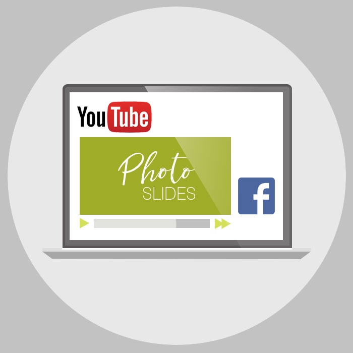 share video presentation on YouTube or Facebook